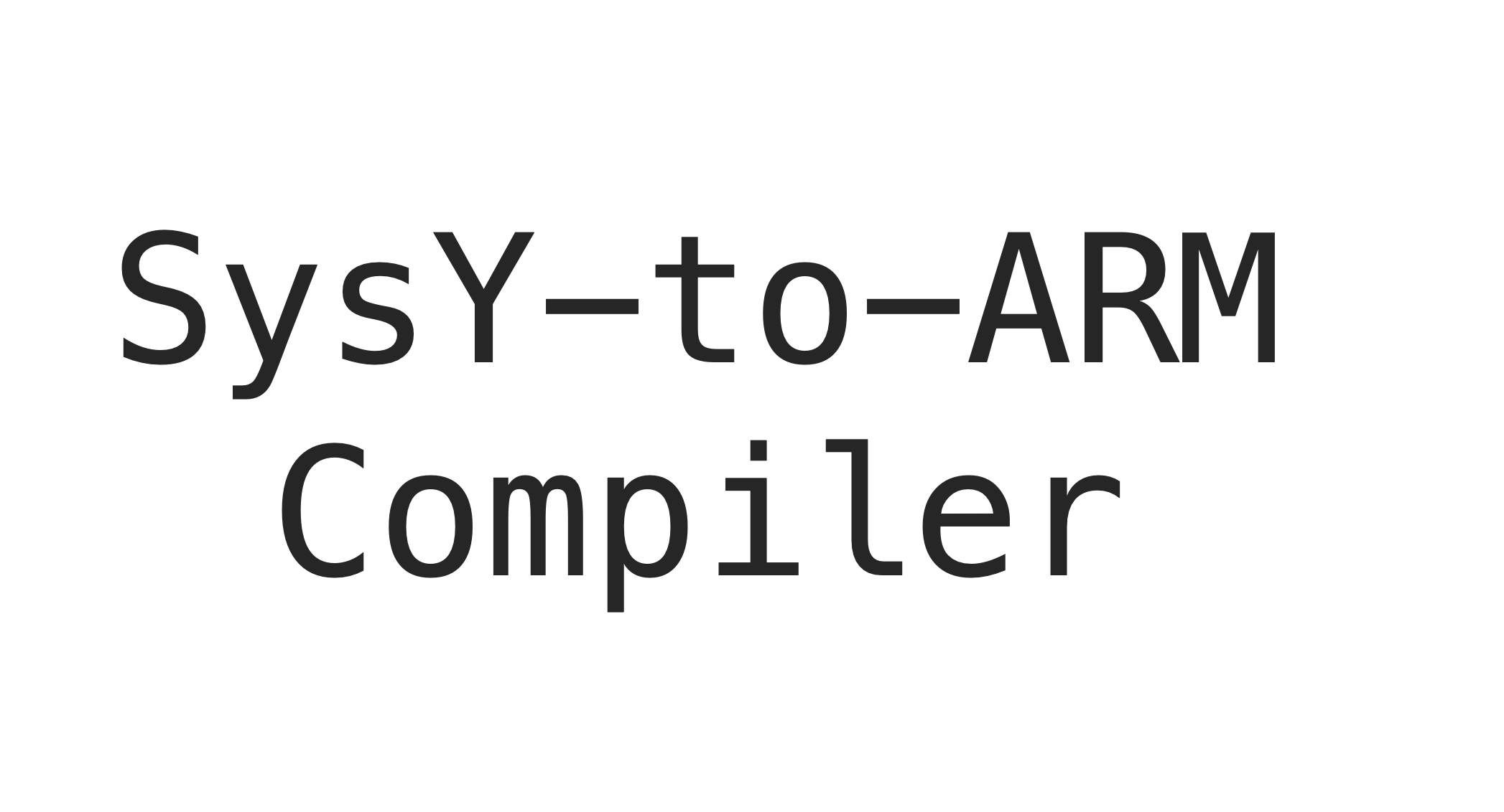 SysY-to-ARM Compiler